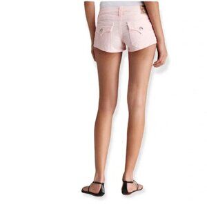 True Religion Pink Joey Low Rise Corduroy Booty Shorts size 27